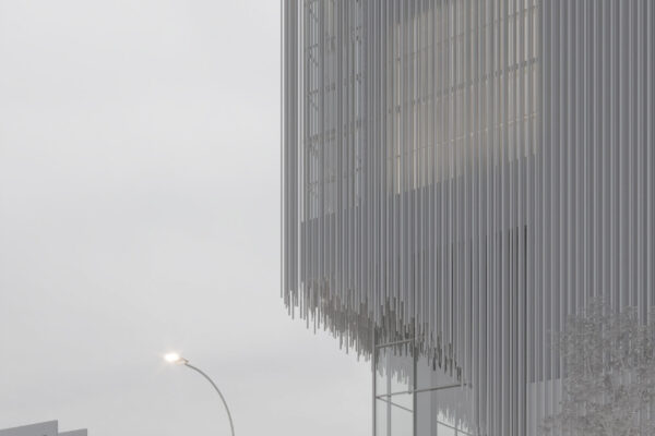 Visualización arquitectónica exterior realizada en el Curso Profesional de ArchViz de School-ing