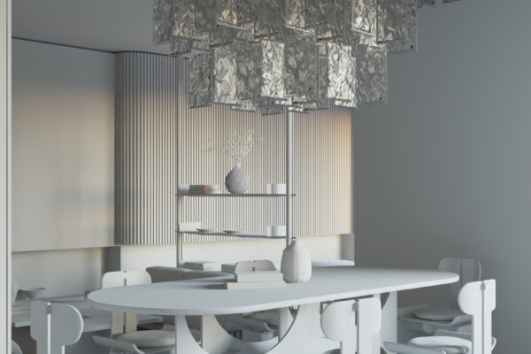 Visualización arquitectónica interior realizada en el Curso Profesional de ArchViz de School-ing